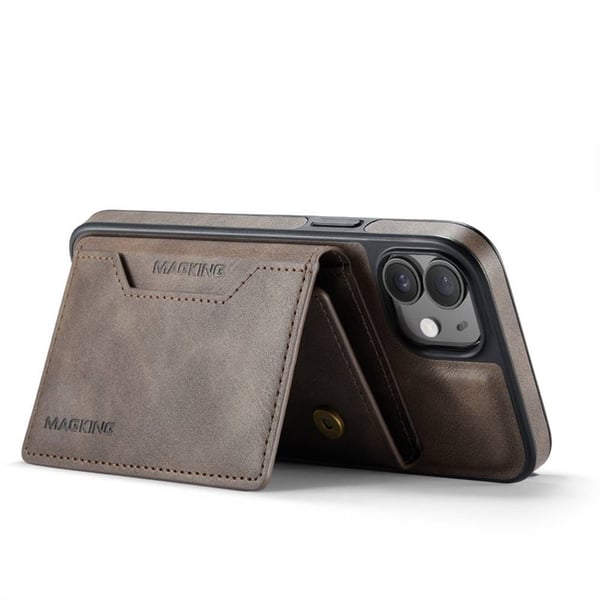 DG-Ming Magking K2 2i1 cover til Apple iPhone 12 - Coffee