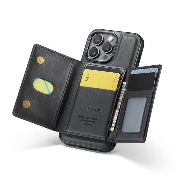 DG-Ming Magking K2 2i1 cover til Apple iPhone 15 Pro Max - Sort