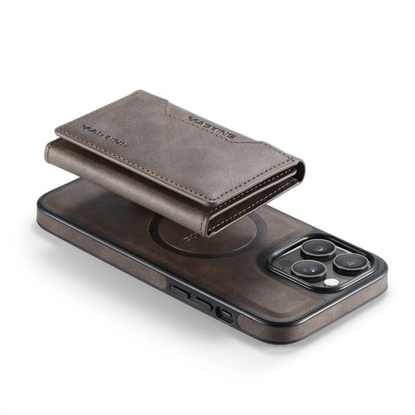 DG-Ming Magking K2 2i1 cover til Apple iPhone 15 Pro - Coffee