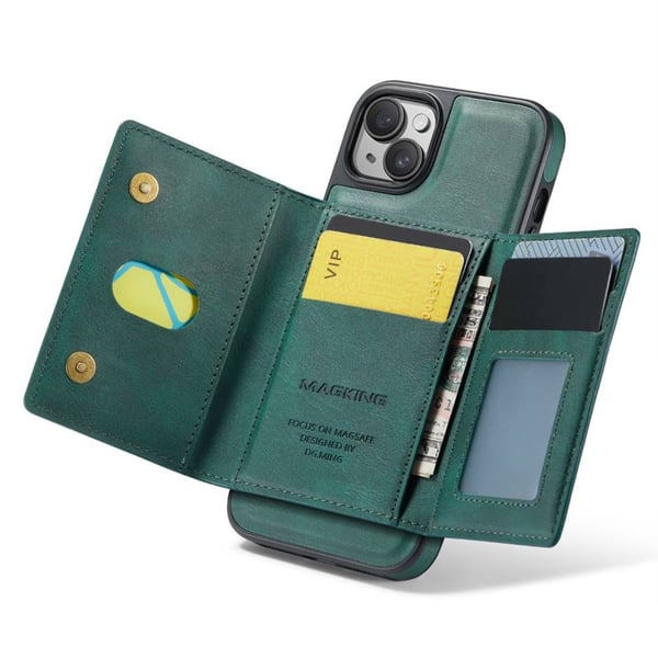 DG-Ming Magking K2 2i1 deksel til Apple iPhone 15 - Petrol