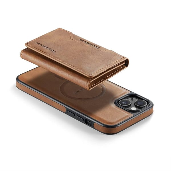 DG-Ming Magking K2 2i1 cover til Apple iPhone 14 Plus - Brun