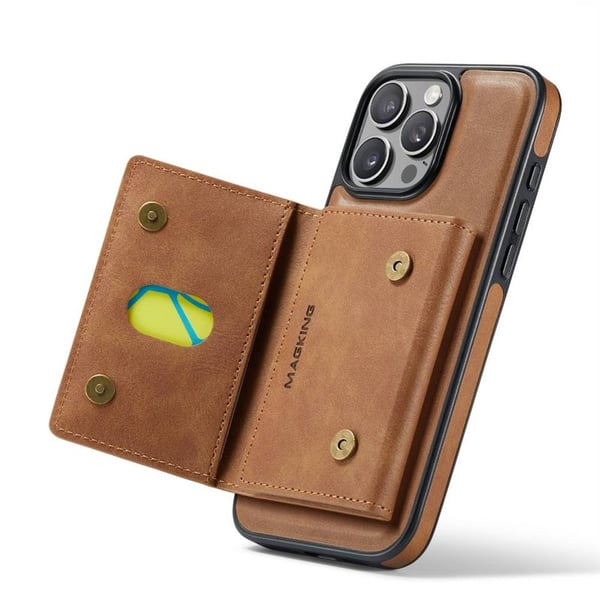 DG-Ming Magking K2 2i1 cover til Apple iPhone 16 Pro - Brun