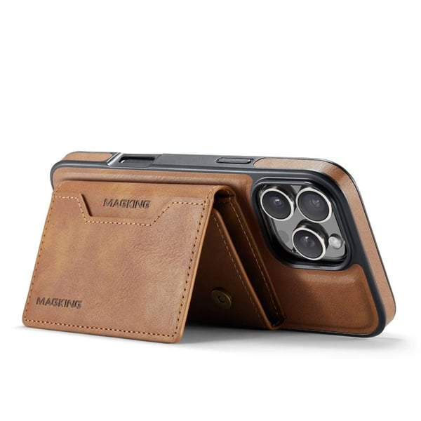 DG-Ming Magking K2 2i1 cover til Apple iPhone 16 Pro - Brun