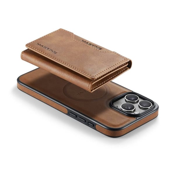 DG-Ming Magking K2 2i1 cover til Apple iPhone 16 Pro - Brun
