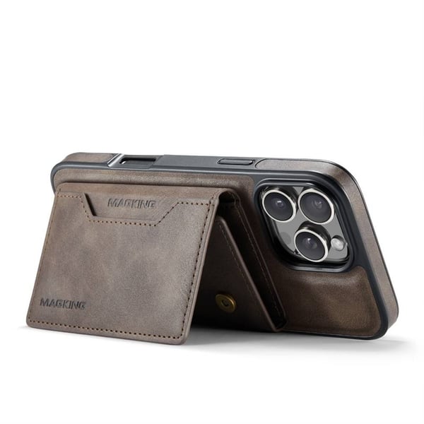 DG-Ming Magking K2 2i1 deksel til Apple iPhone 16 Pro - Coffee
