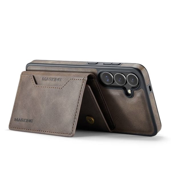 DG-Ming Magking K2 2i1 cover til Samsung Galaxy S25 Plus - Coffe