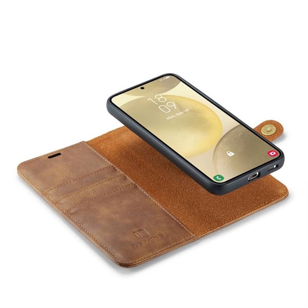 Wallet DG-Ming 2i1 til Samsung Galaxy S25 - Brun