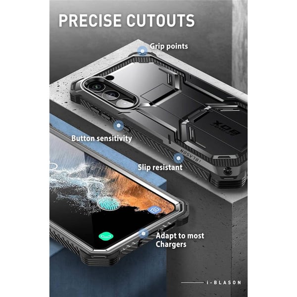 i-Blason Armorbox cover 2-set til Samsung Galaxy S23 Plus - Blac
