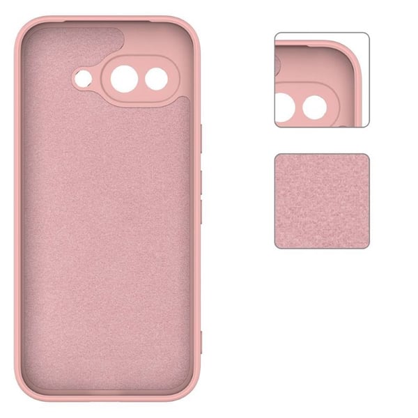 Liquid silikon skal till Google Pixel 9a - Peach