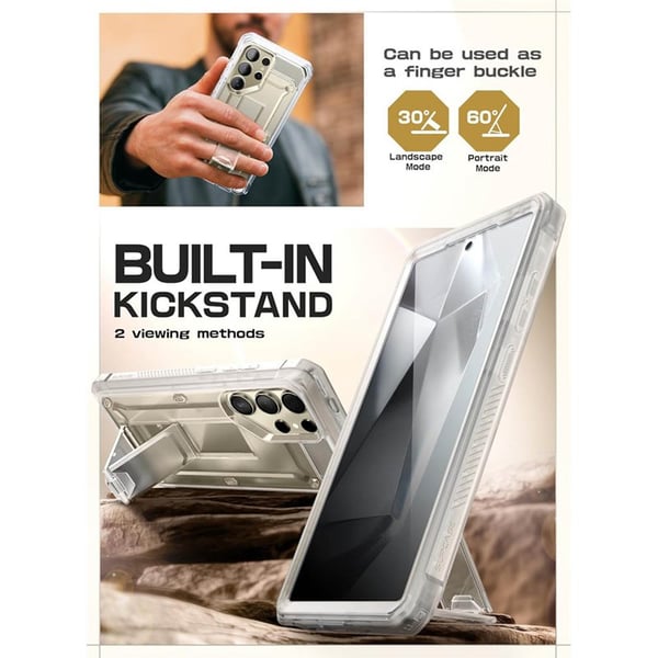 SUPCASE UB Pro 2-set til Samsung Galaxy S25 Ultra - Clear