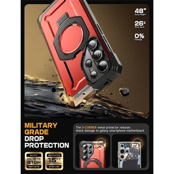 SUPCASE UB Grip deksel til Samsung Galaxy S25 Ultra - Ruddy