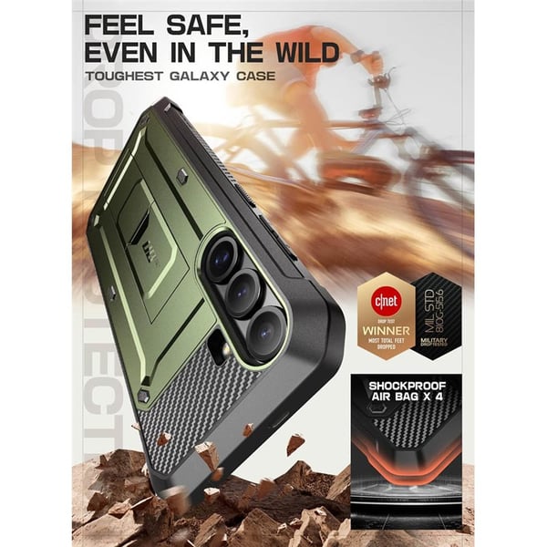 SUPCASE UB Pro 2-set til Samsung Galaxy S25 - Guldan