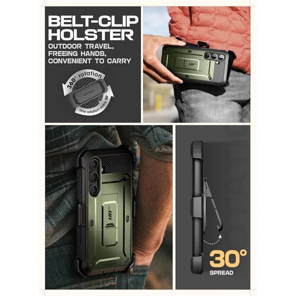 SUPCASE UB Pro 2-set til Samsung Galaxy S25 - Guldan
