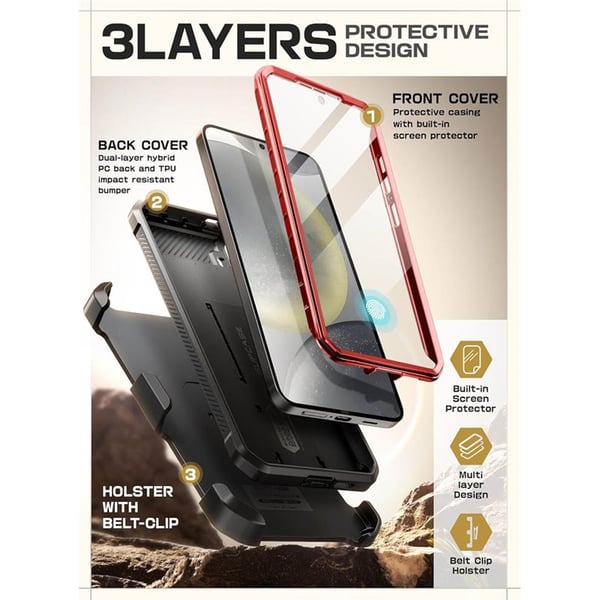 SUPCASE UB Pro 2-set till Samsung Galaxy S25 Plus - Ruddy