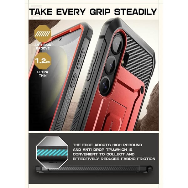 SUPCASE UB Pro 2-set till Samsung Galaxy S25 Plus - Ruddy