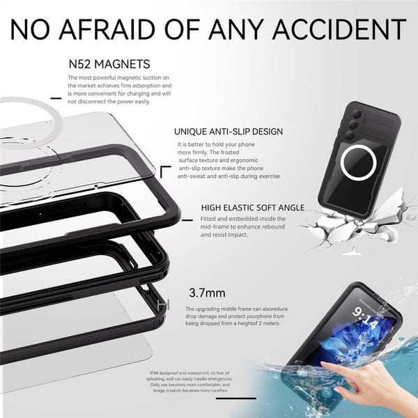 Redpepper Mars vandtæt cover til Samsung Galaxy S25 Plus – Bl