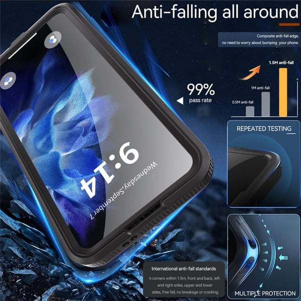 Redpepper Mars vandtæt cover til Samsung Galaxy S25 Plus – Bl
