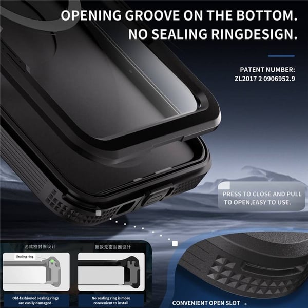 Redpepper Mars vandtæt cover til Samsung Galaxy S25 Plus – Bl