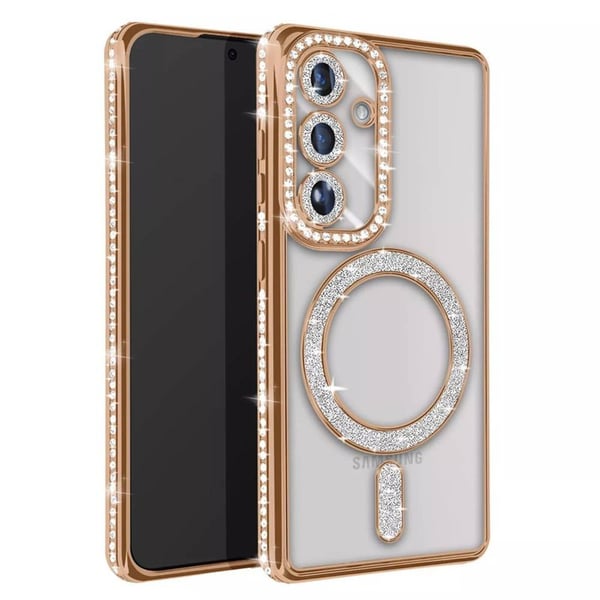 Diamond bling MagSafe skal till Samsung Galaxy A26 5G - Gold