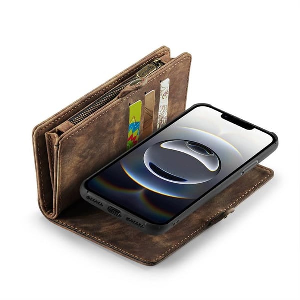 CaseMe mobildeksel 008 8-kort til Apple iPhone 16e - Brun