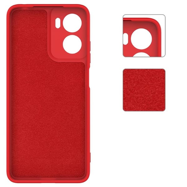 Liquid silikone cover til Motorola Moto E15 - RÃ¸d