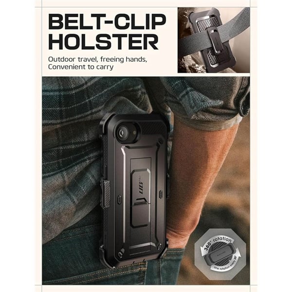 SUPCASE UB Pro cover til Apple iPhone 16e - Sort