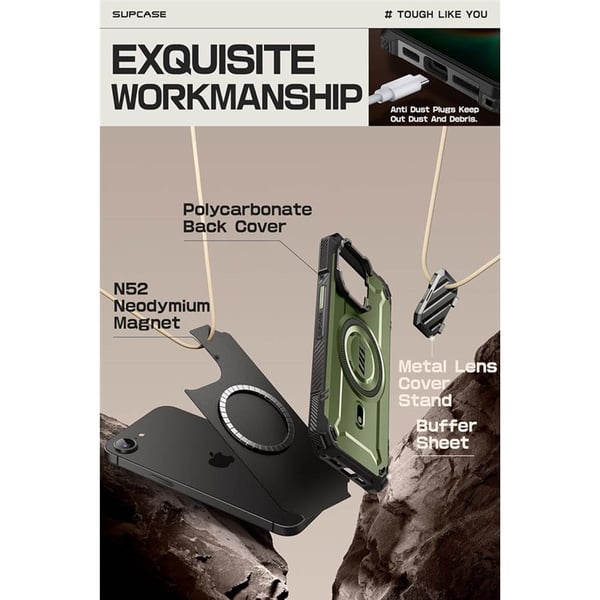 SUPCASE UB Mag XT kuori Apple iPhone 16e - Guldan