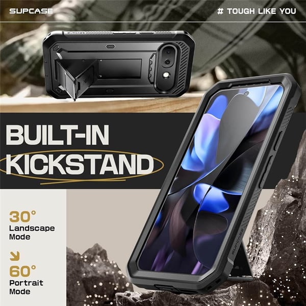 SUPCASE UB Pro cover til Google Pixel 9a - Sort