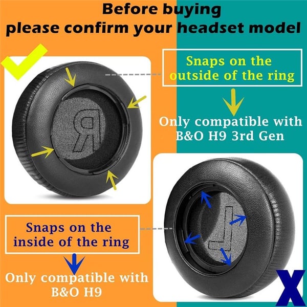 Ãreputer til Bang & Olufsen Beoplay H9 Gen3 - Svart