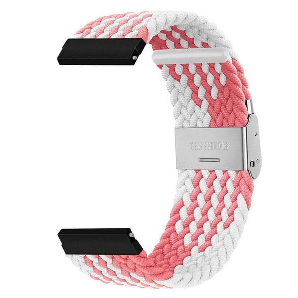 Flettet urrem til Garmin Vivoactive 6 - Pinkwhite