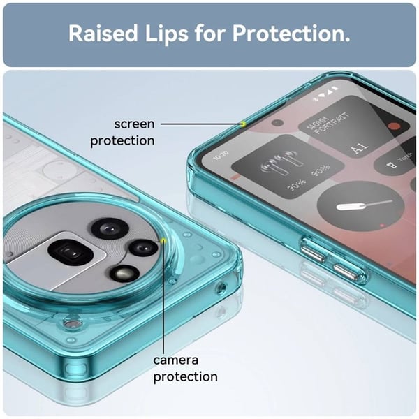 TPU+Acrylic cover til Nothing Phone 3a Pro - Mystic Blue