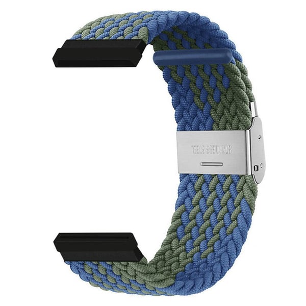 Flettet elastisk klokkereim til Fitbit Versa 4 - BlÃ¥grÃ¸nn