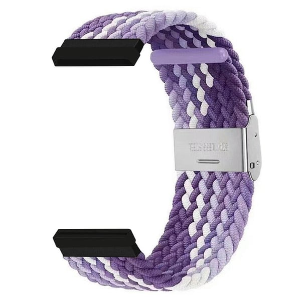 Flettet elastisk klokkereim til Fitbit Versa 3 - Gradient purple