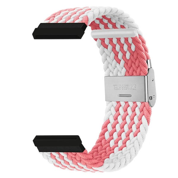Flettet elastisk klokkereim til Fitbit Sense - Pinkwhite