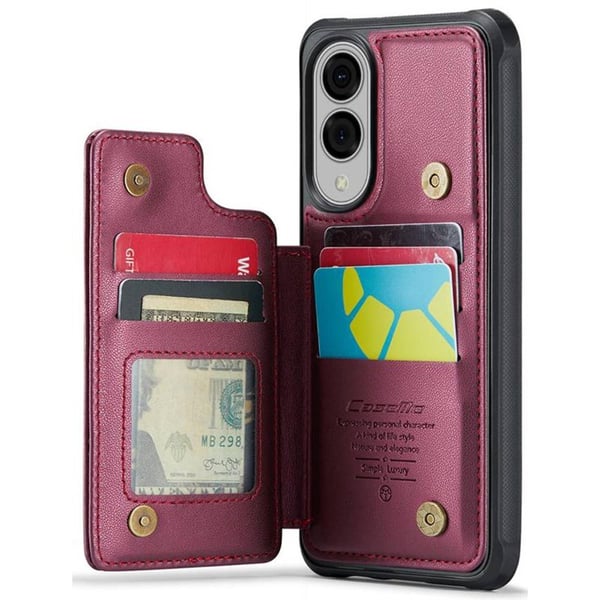 CaseMe mobildeksel C22 til Samsung Galaxy S25 Edge - Burgunder