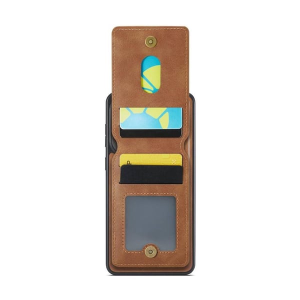 DG-Ming Magking K1 2i1 cover til Samsung Galaxy S25 Edge - Brun