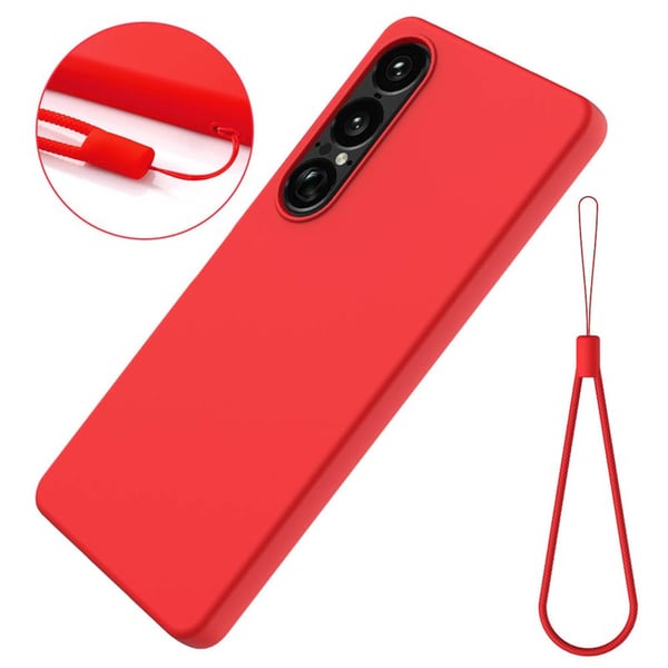 Liquid silikone cover til Sony Xperia 1 VII - Rød