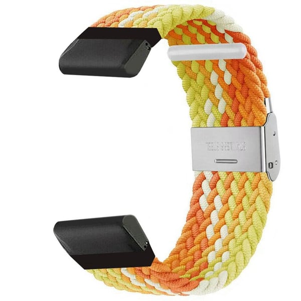 Flätat klockarmband till Garmin Forerunner 970 - Gradient orange
