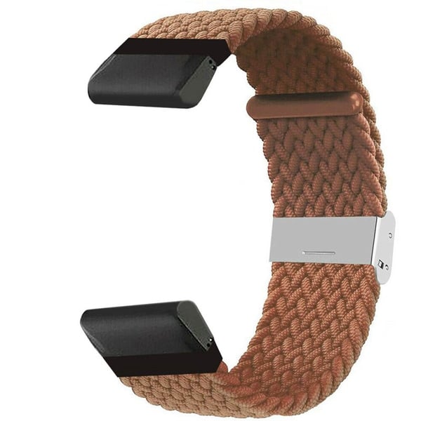 Flettet klokkereim til Garmin Forerunner 970 - Brown