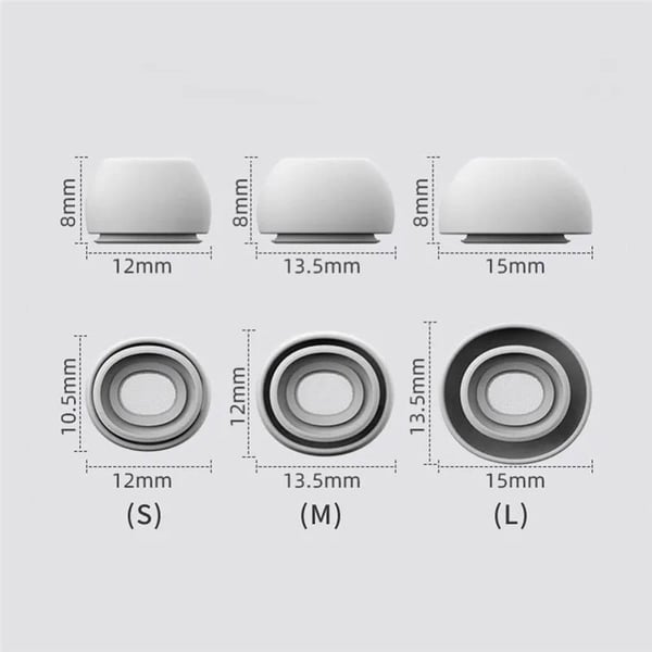 Ãrepuder 6-pak til Apple AirPods Pro - Hvid