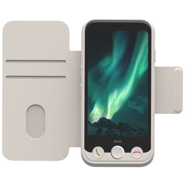 Wallet cover til Doro Aurora A10 - Bone