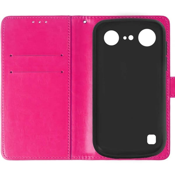 Wallet cover 2-kort til Doro Aurora A10 - Lyserød