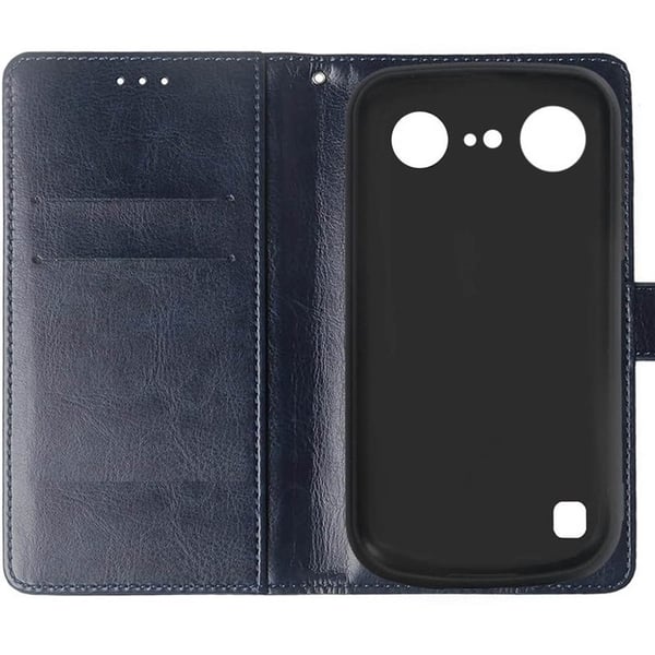 Wallet cover 2-kort til Doro Aurora A11 - MÃ¸rkeblÃ¥
