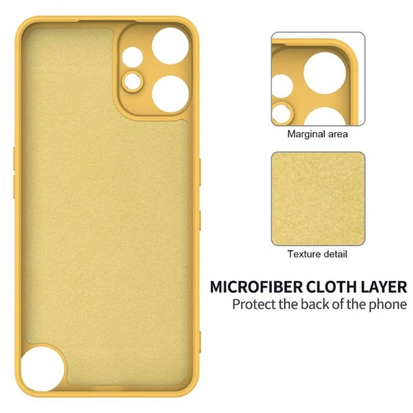 Liquid silikone cover til Nothing CMF Phone 2 Pro - Gul