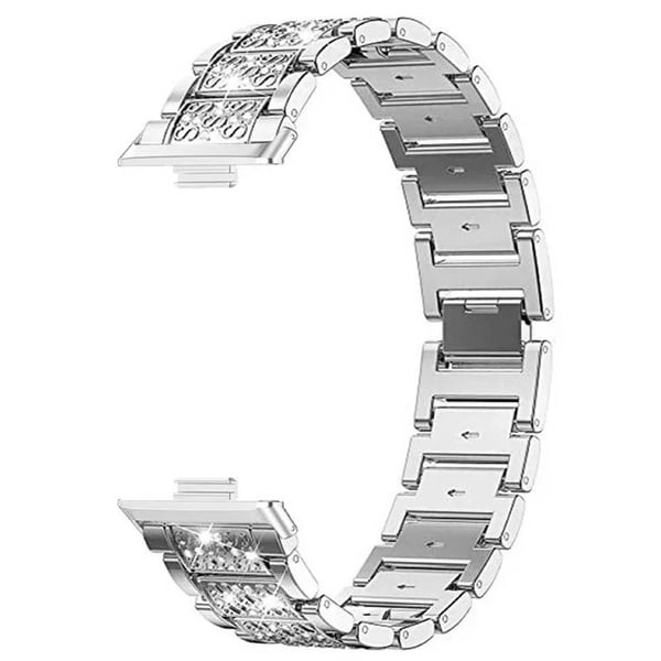 Diamond bling klokkereim til Huawei Watch Fit 3 - SÃ¸lv