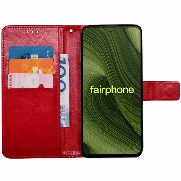 Lommebokdeksel 3-kort til Fairphone 6 - RÃ¸d