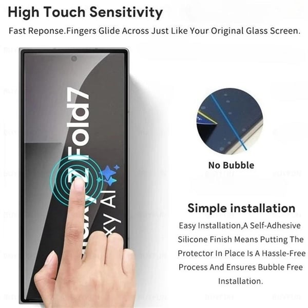 2-pak 5D Glass skjermbeskytter til Samsung Galaxy Z Fold 7