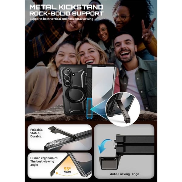 SUPCASE UB Grip skal till Samsung Galaxy Z Fold 7 - Svart