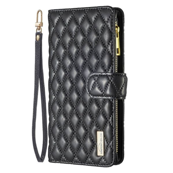 Rhombus lommebokdeksel 9-kort til Doro Aurora A31 - Onyx Black