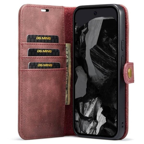Mobil lommebok DG-Ming 2i1 til Google Pixel 10 Pro - RÃ¸d